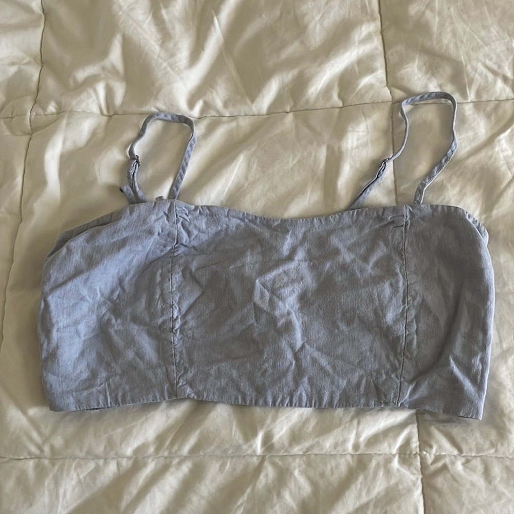 Brandy Melville Blue Bralette Top